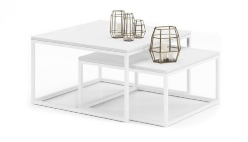 KAMA 2-in-1 coffee table, white, ADRK