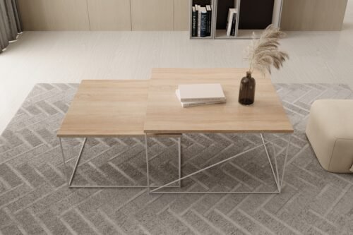Licco 2-in-1 coffee table, white/Sonoma, ADRK