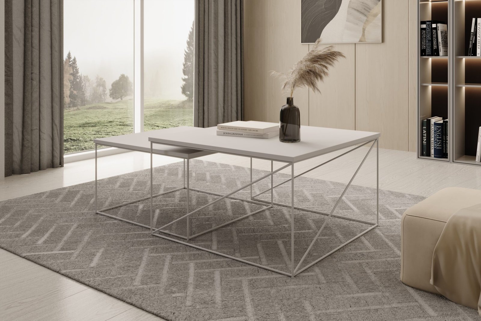 Licco 2-in-1 coffee table, white, ADRK - Image 2