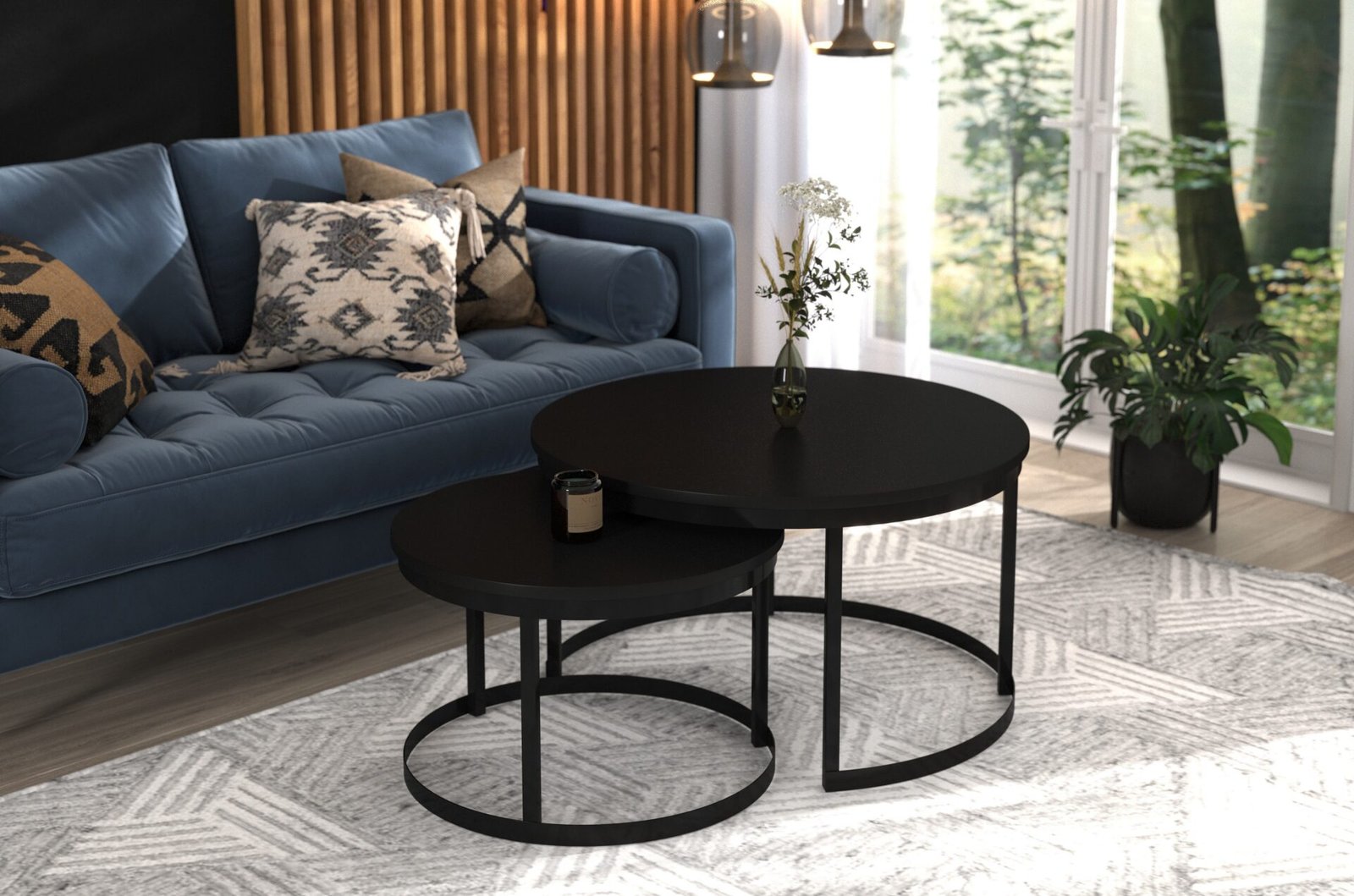 OKIN 2-in-1 coffee table, black, ADRK - Image 2