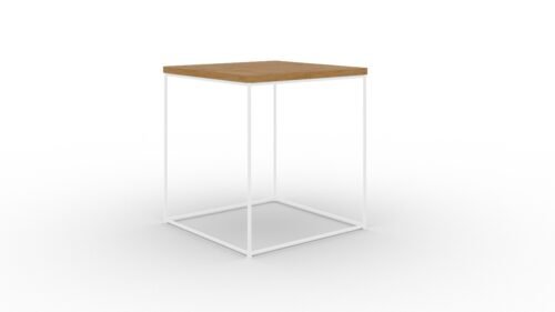 Adina coffee table, white/Lancelot oak, ADRK