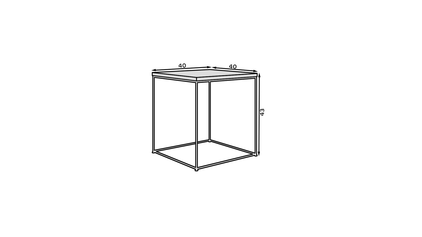 Adina coffee table, white/Lancelot oak, ADRK - Image 4