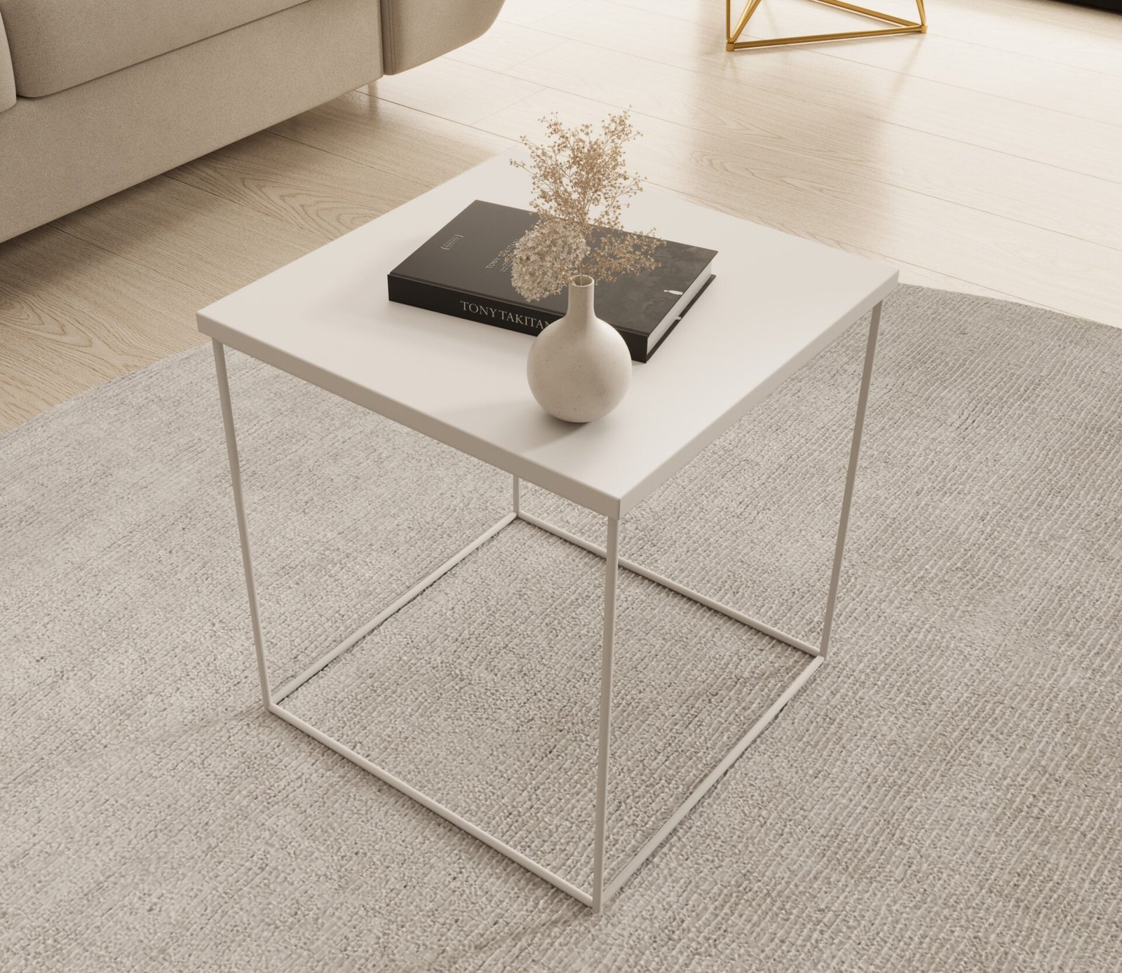 Adina coffee table, white, ADRK - Image 3
