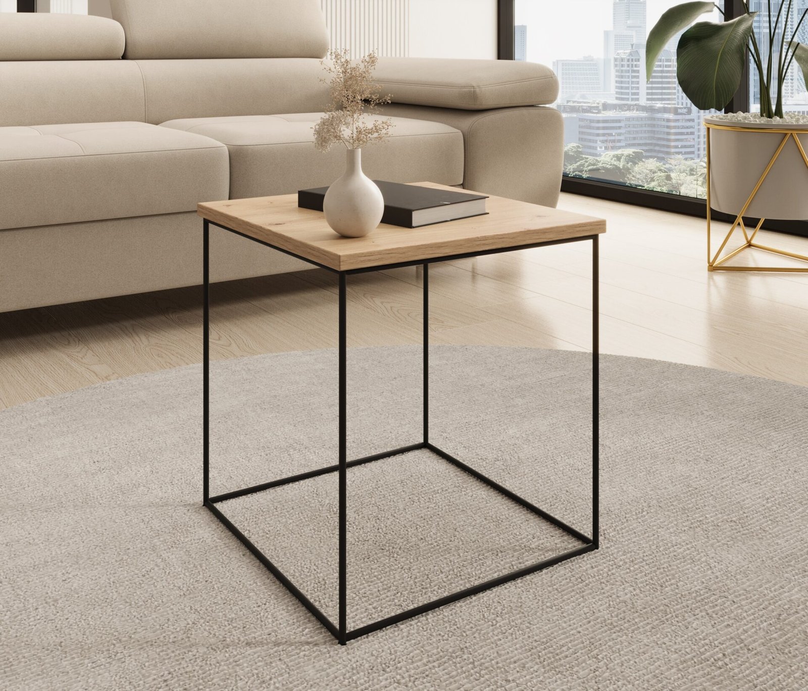 Adina coffee table, black/artisanal, ADRK - Image 2
