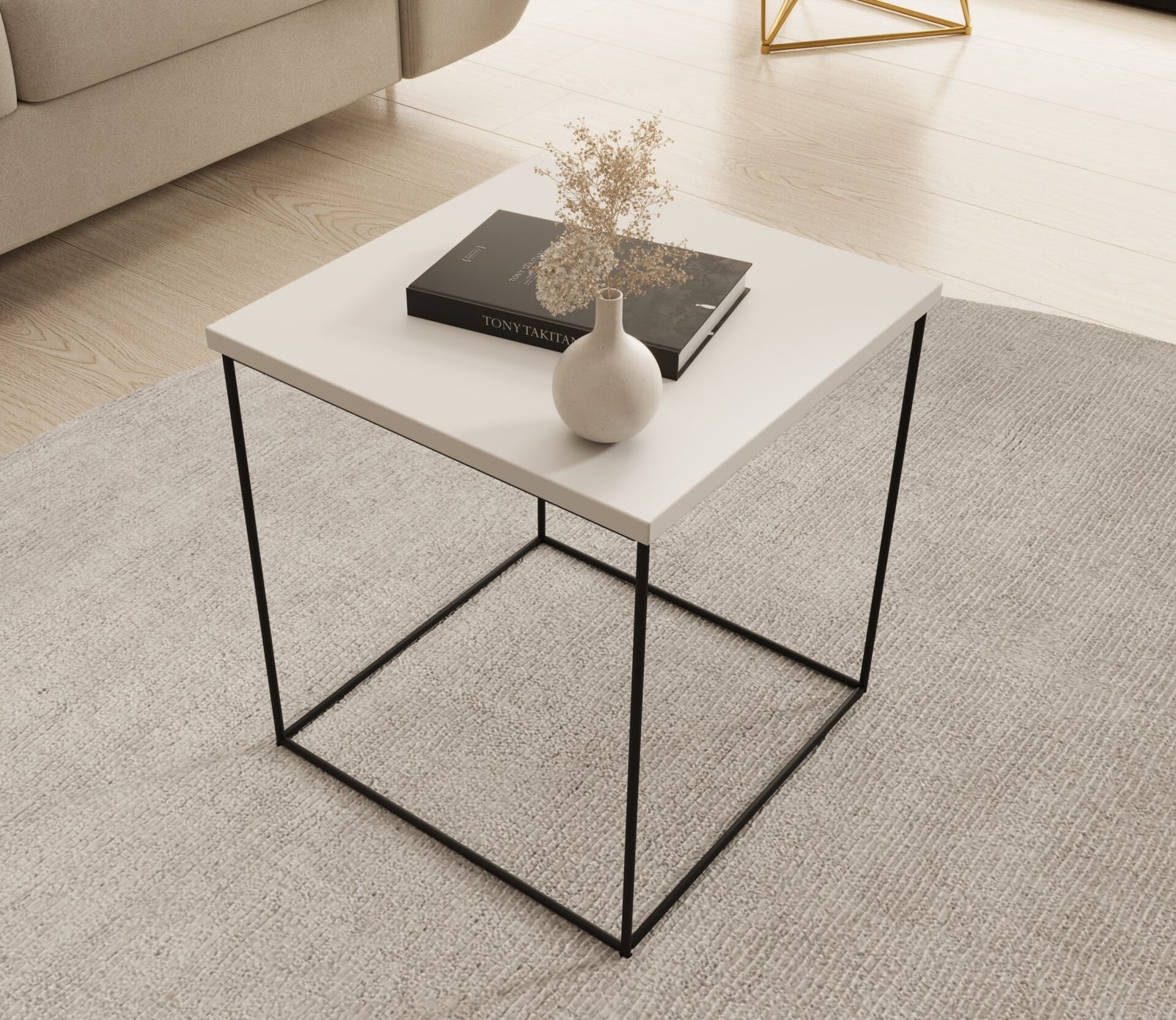 Adina coffee table, black/white, ADRK - Image 3