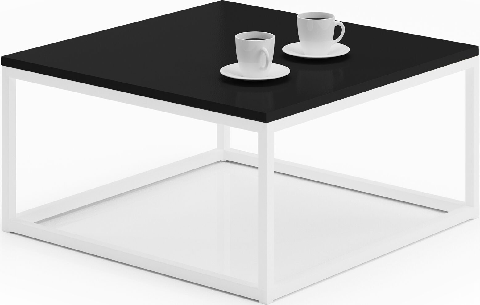 BELTEN coffee table 65x65 white/black ADRK