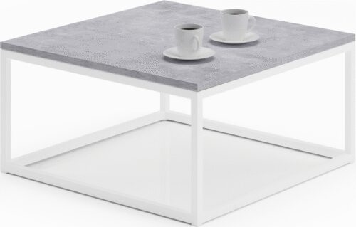 BELTEN coffee table 65×65 white/concrete ADRK