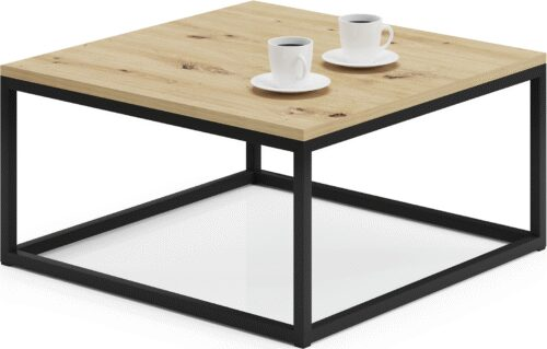 Coffee table BELTEN 65×65 black/Artisan ADRK