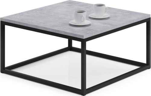 BELTEN coffee table 65×65 black/concrete ADRK