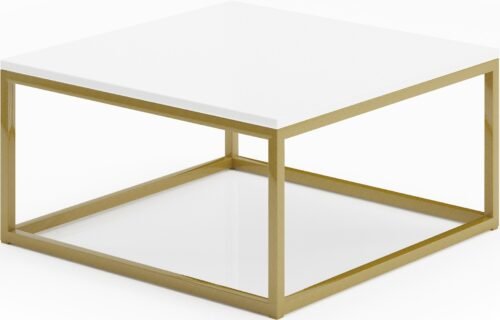 BELTEN coffee table 65×65 gold/white ADRK