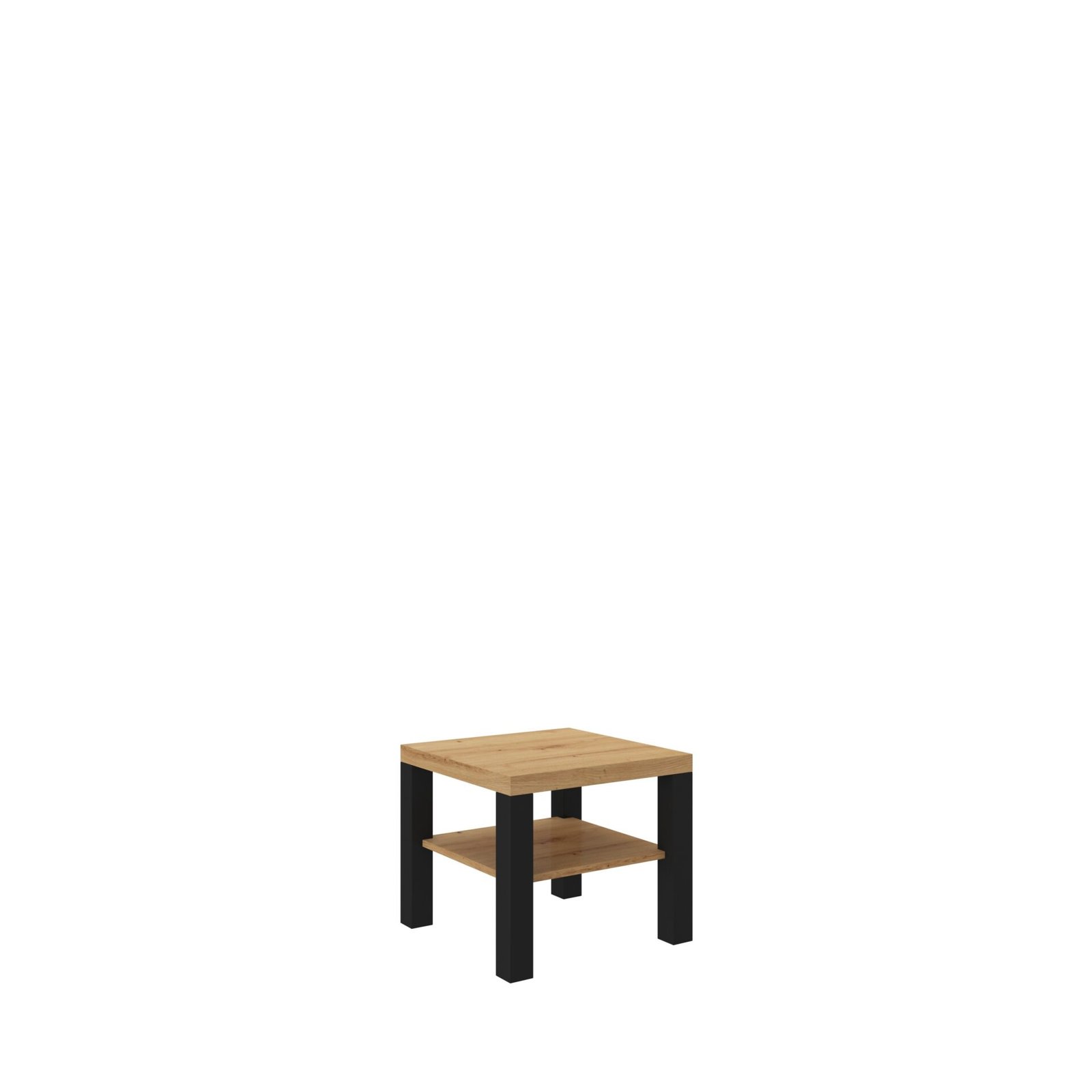 BILL coffee table 60x60 Artisan/matte black ADRK