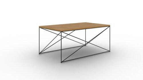 Dante coffee table, white/Lancelot oak, ADRK