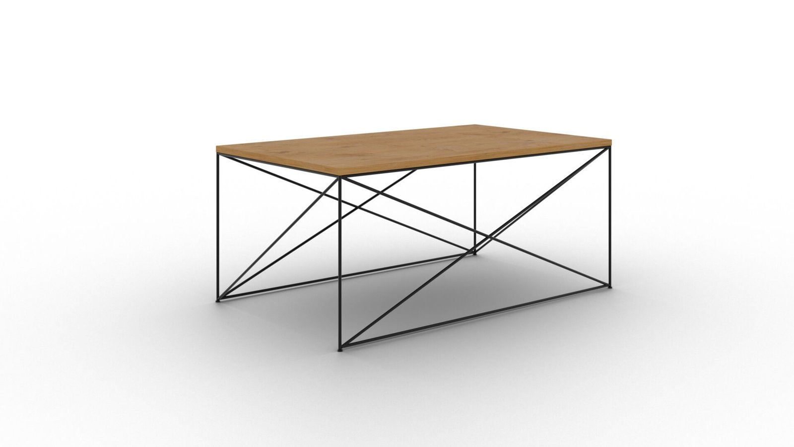 Dante coffee table, white/Lancelot oak, ADRK