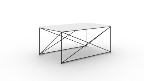 Dante coffee table, white/white glossy, ADRK