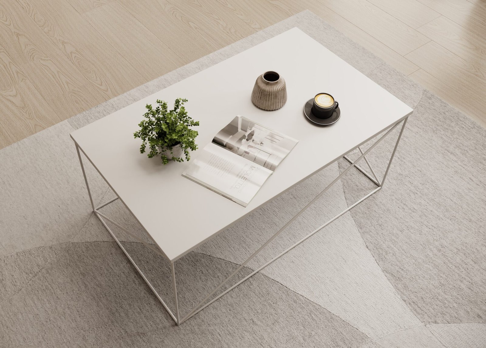 Dante coffee table, black/white, ADRK - Image 3