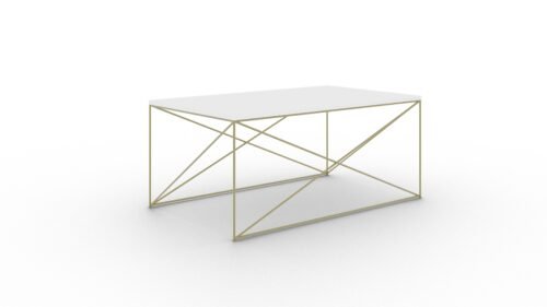 Dante coffee table, gold/white, ADRK