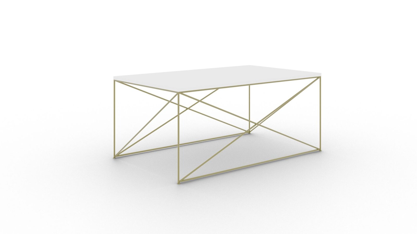 Dante coffee table, gold/white, ADRK