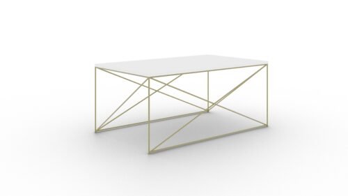 Dante coffee table, gold/white gloss, ADRK