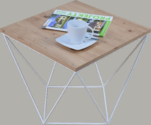 DIANA coffee table 50×50 white/artisanal ADRK