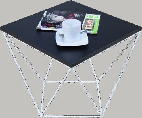 DIANA coffee table 50×50 white/black ADRK