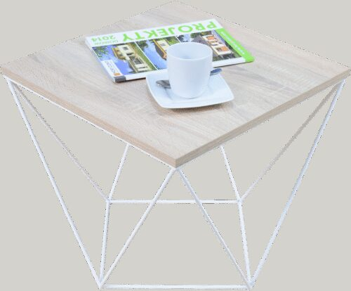 DIANA coffee table, 50×50, white/Sonoma, ADRK