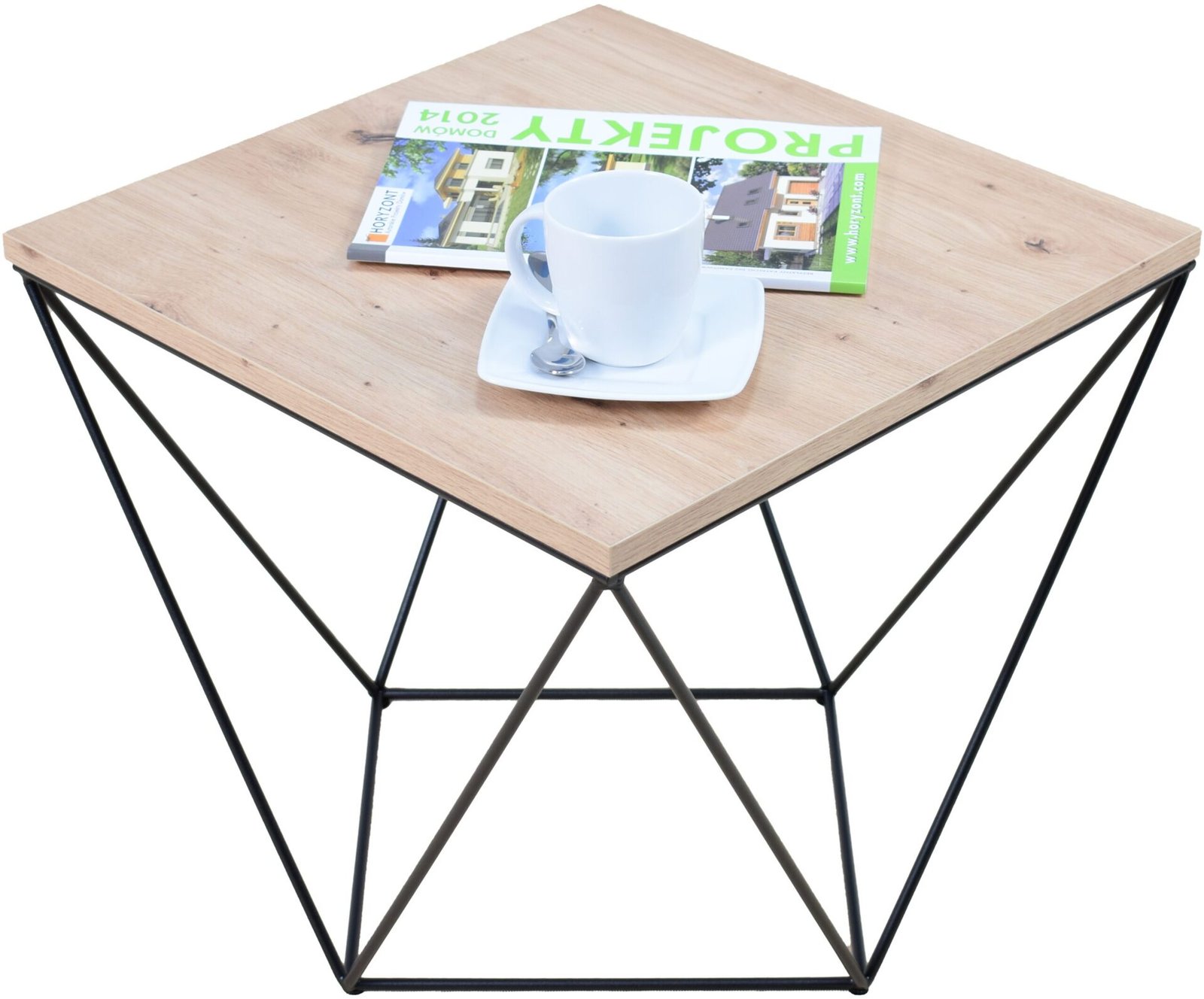 DIANA coffee table, 50x50, black/artisanal, ADRK