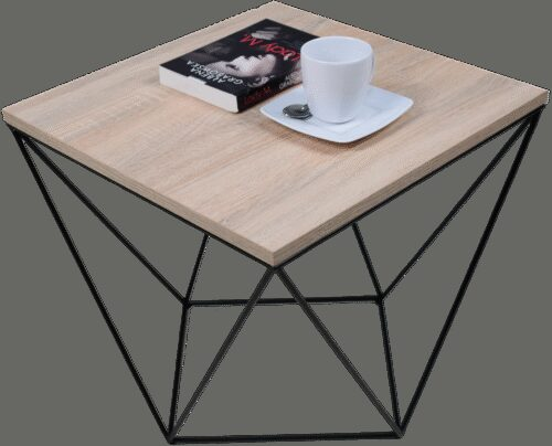 DIANA coffee table, 50×50, black/Sonoma, ADRK