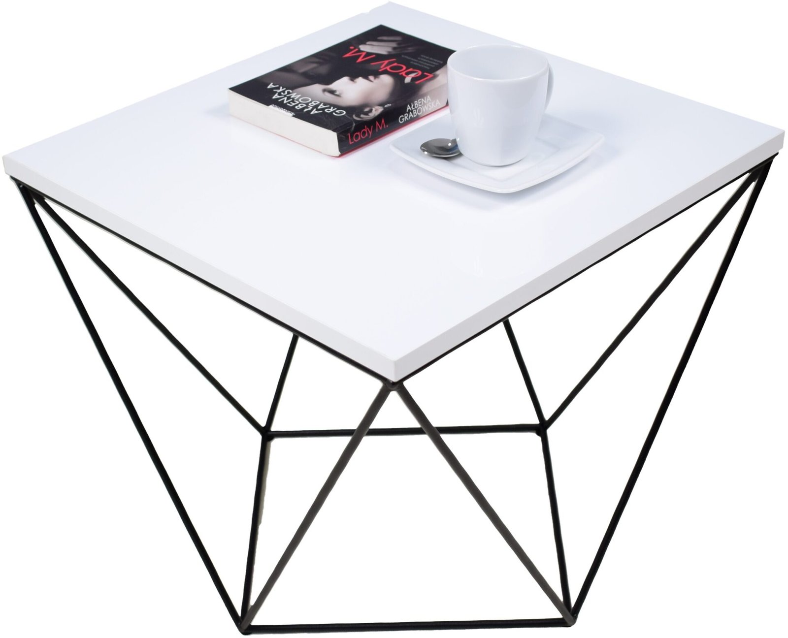 DIANA coffee table 50x50 black/white ADRK