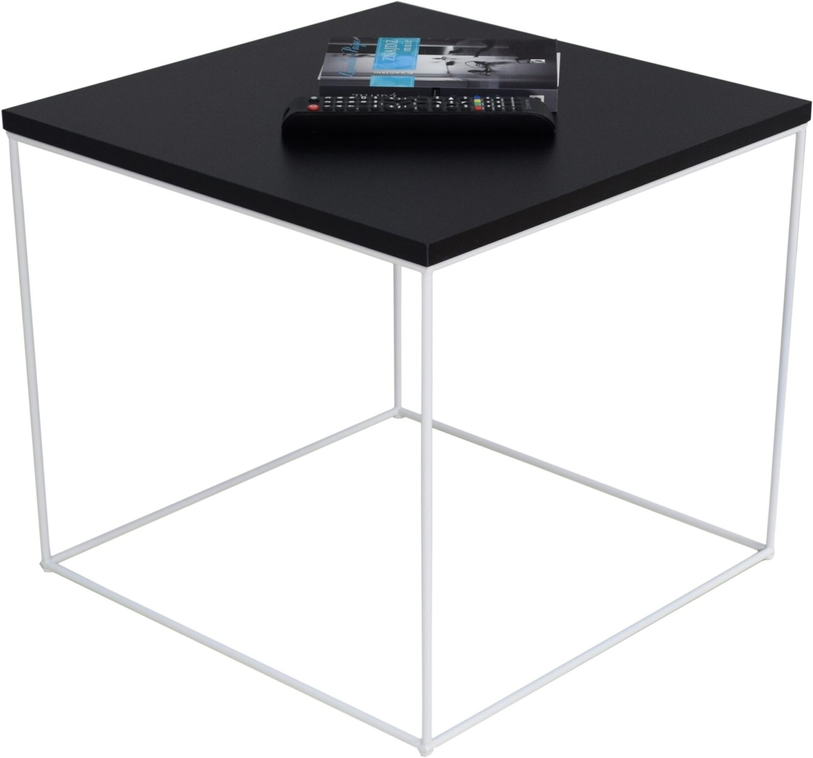 ELENA coffee table, 50x50, white/black, ADRK