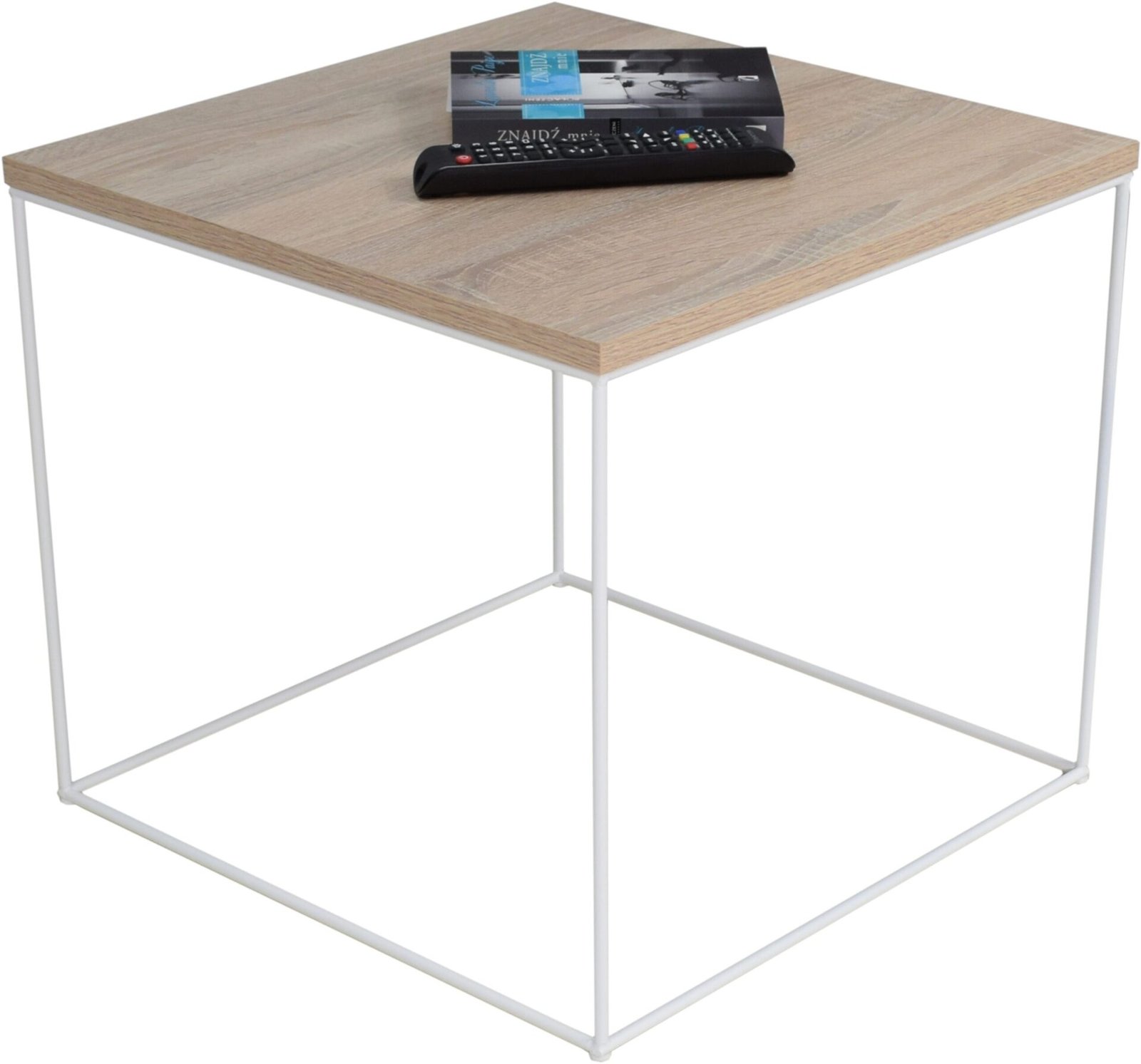 ELENA coffee table, 50x50, white/Sonoma, ADRK