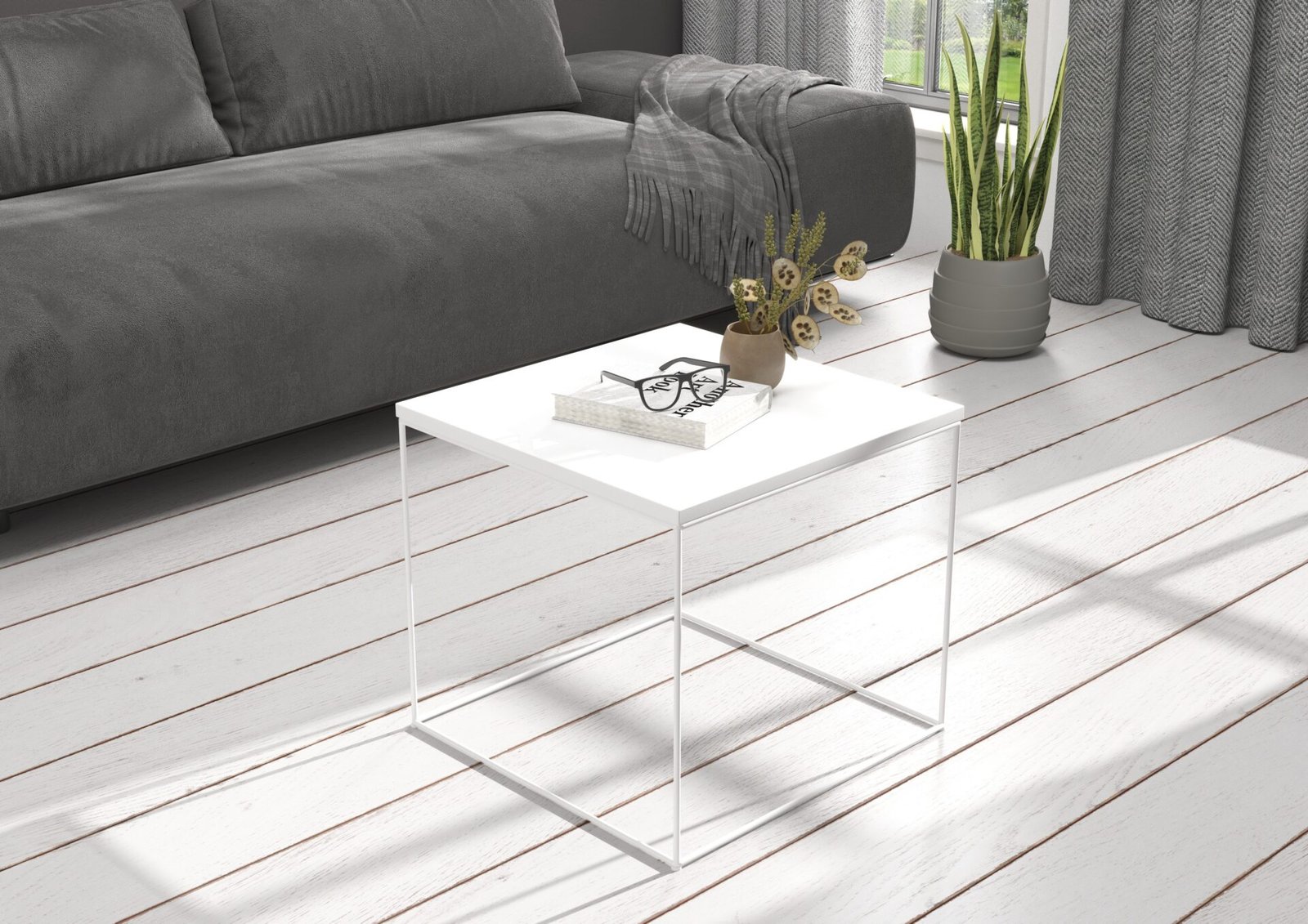 ELENA coffee table, 50x50, white, ADRK - Image 2