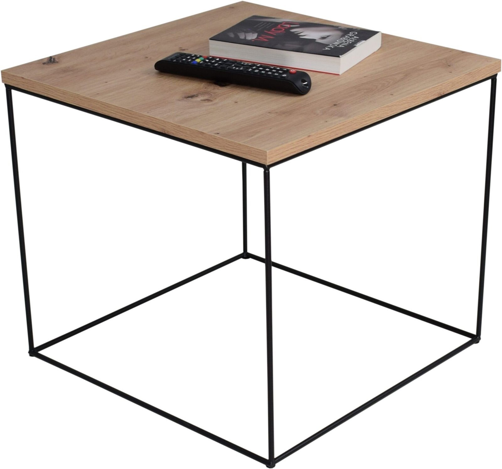 ELENA coffee table, 50x50, black/artisanal, ADRK