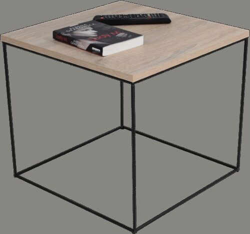 ELENA coffee table, 50×50, black/Sonoma, ADRK