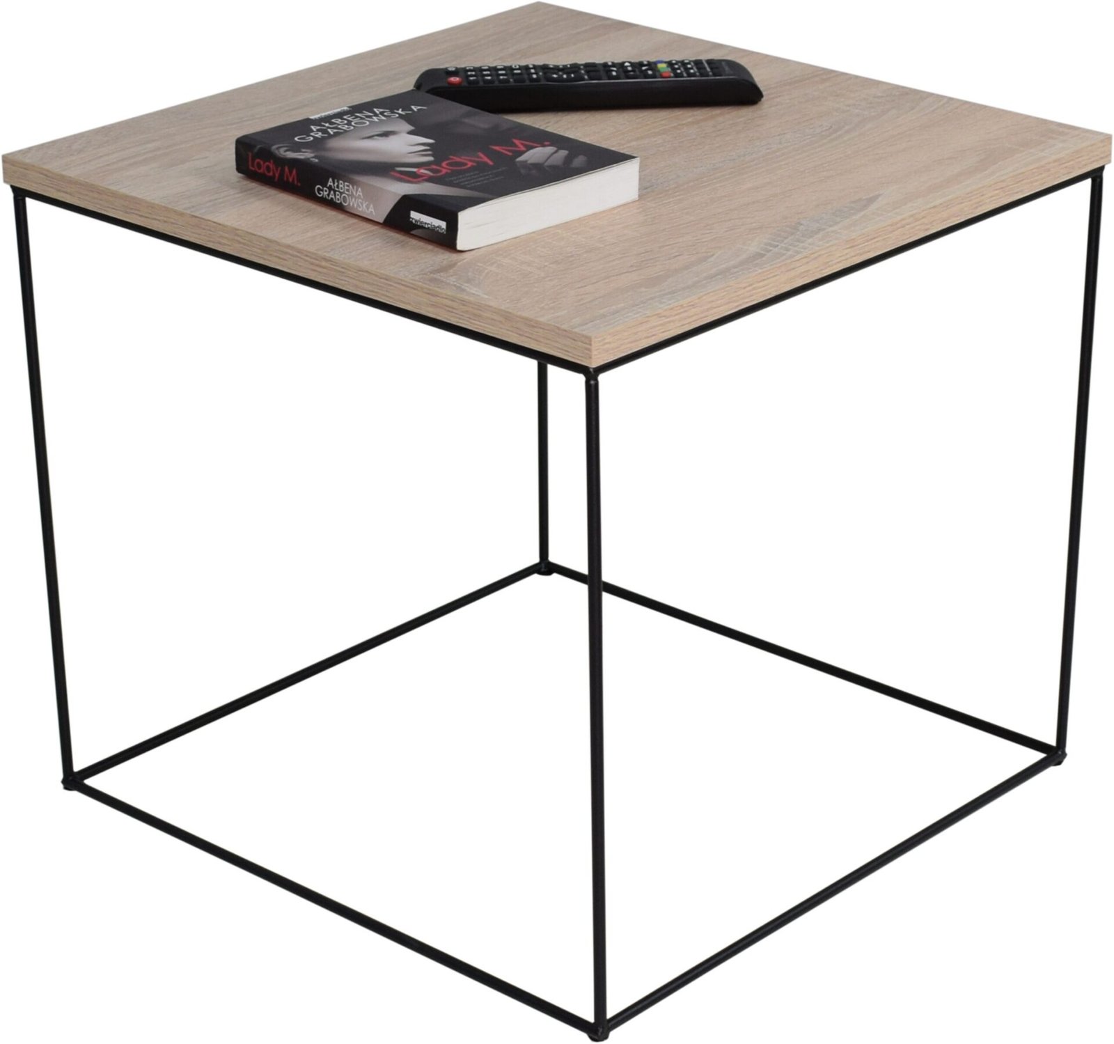 ELENA coffee table, 50x50, black/Sonoma, ADRK