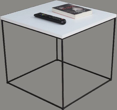 ELENA coffee table, 50×50, black/white, ADRK