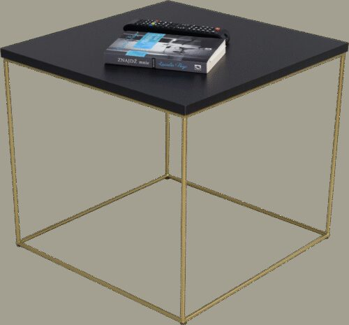 ELENA coffee table 50×50 gold/black ADRK