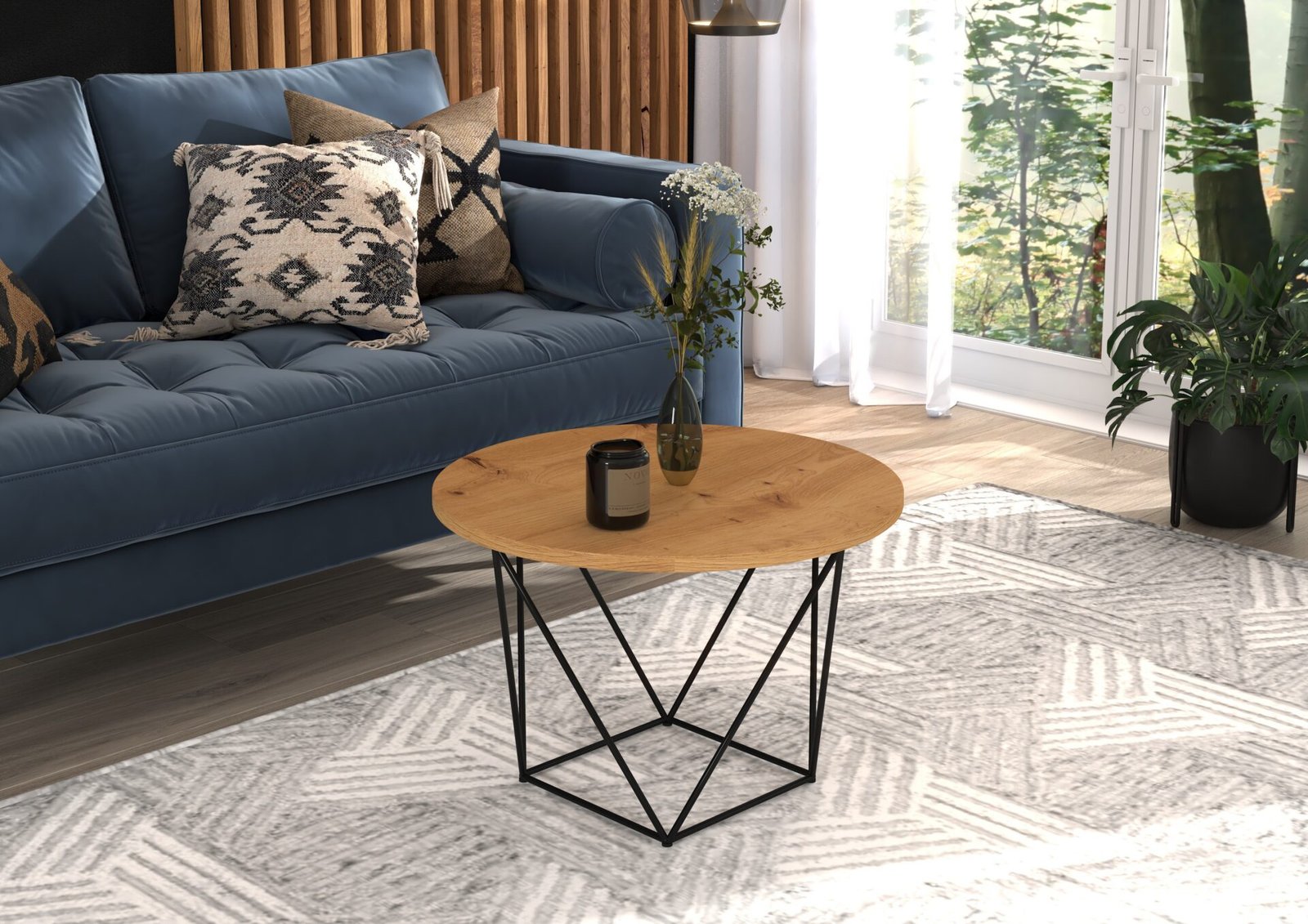 LIAM coffee table, black/artisanal, ADRK - Image 2