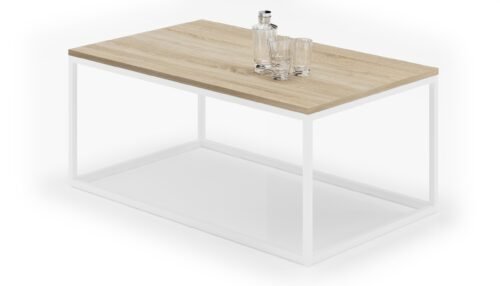 NARISA coffee table, 100×60, white/Sonoma, ADRK