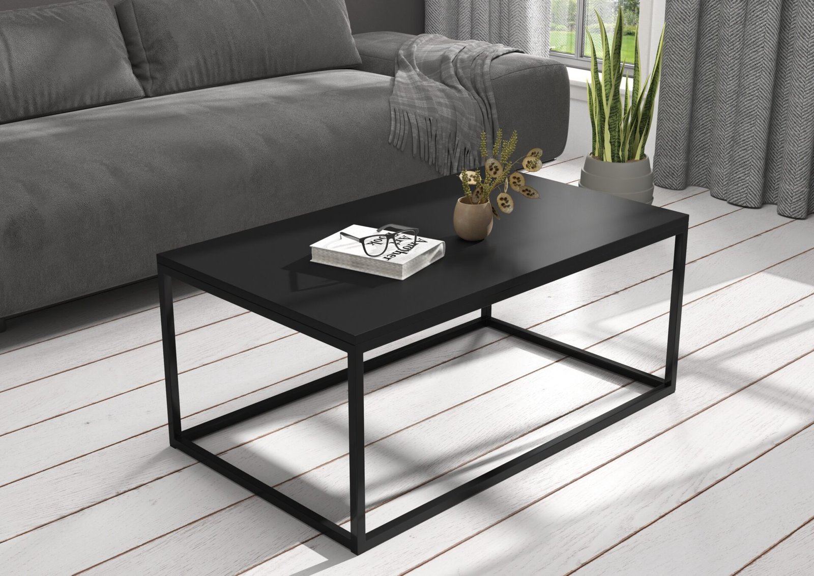 NARISA coffee table, 100x60, black, ADRK - Image 2
