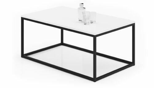NARISA coffee table, 100×60, black/white, ADRK