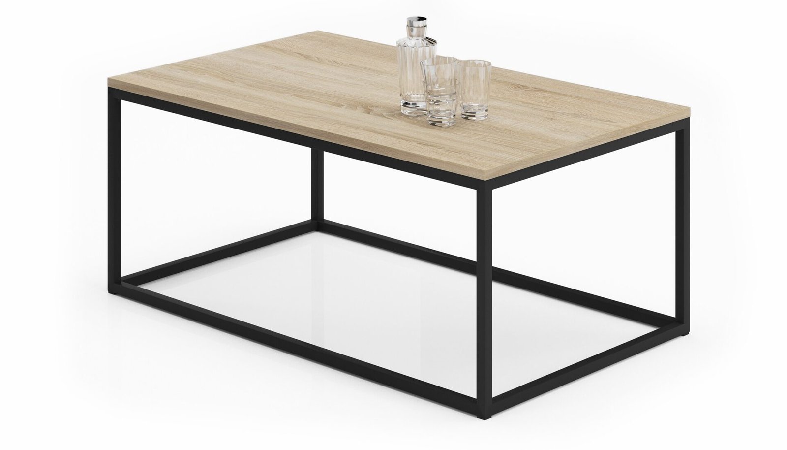 NARISA coffee table, 100x60, black/Sonoma, ADRK