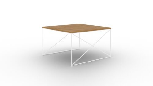 Nelia coffee table, white/Lancelot oak, ADRK