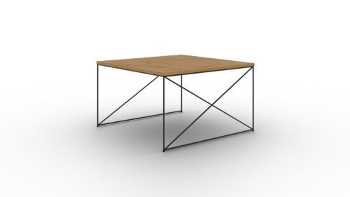 Nelia coffee table, black/Lancelot oak, ADRK