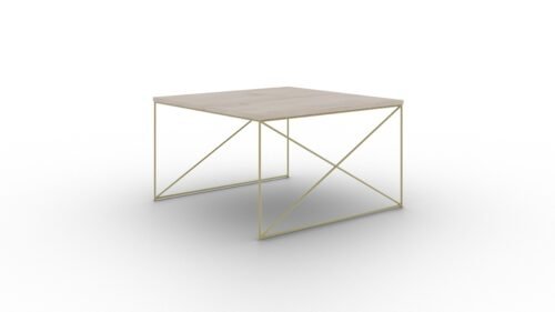 Nelia coffee table, gold/Sonoma, ADRK