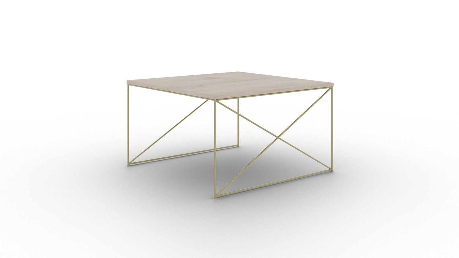 Nelia coffee table, gold/Sonoma, ADRK