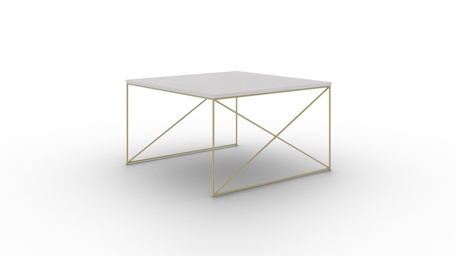Nelia coffee table, gold/concrete, ADRK
