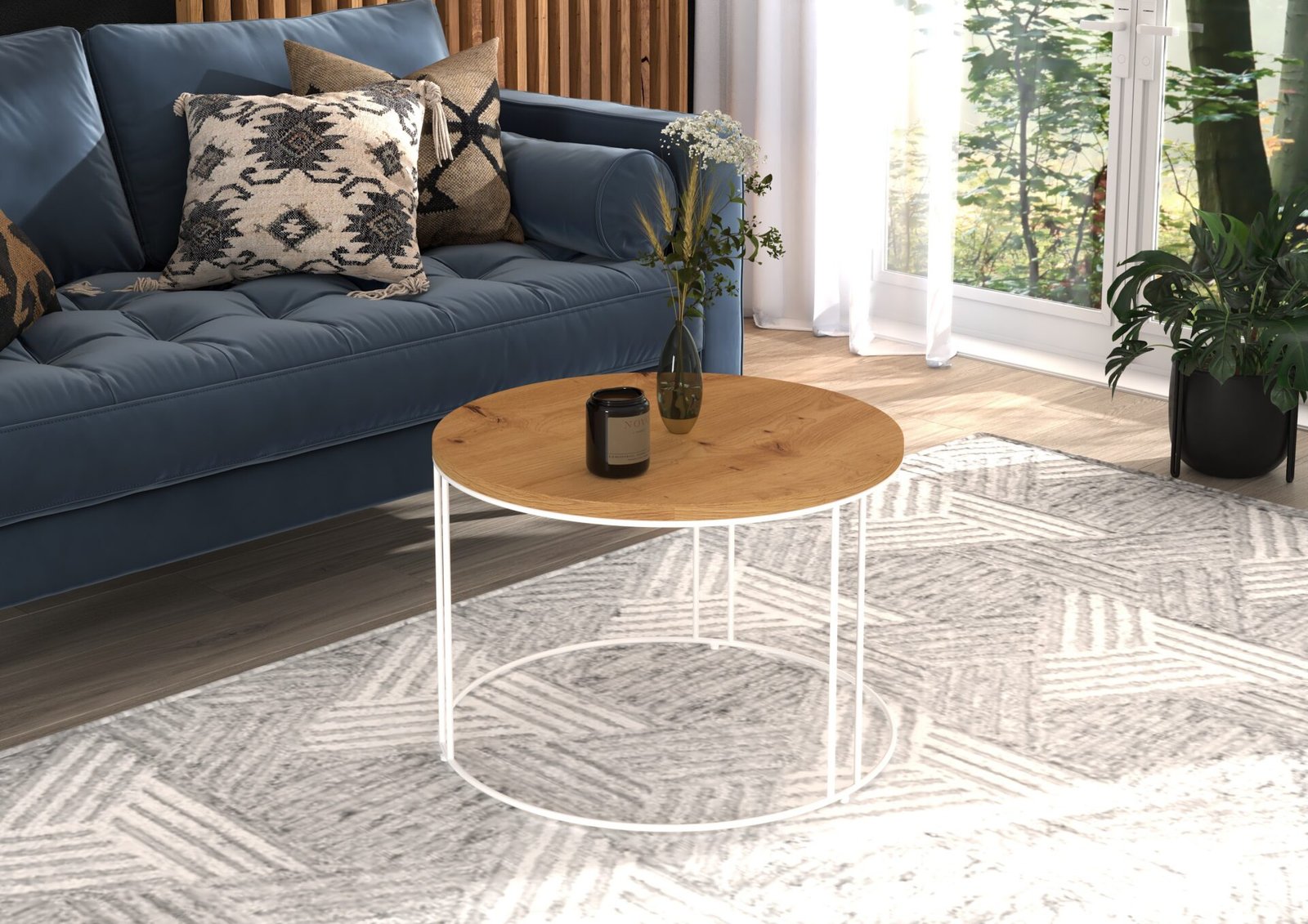 NOEL coffee table, white/artisanal, ADRK - Image 2