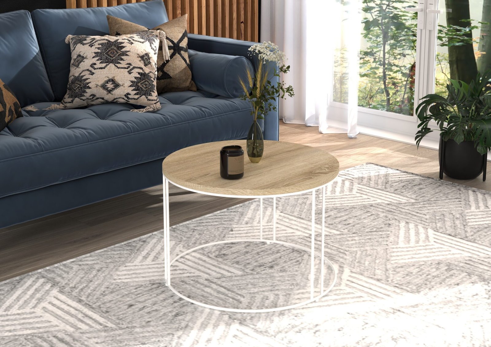 NOEL coffee table, white/Sonoma, ADRK - Image 2
