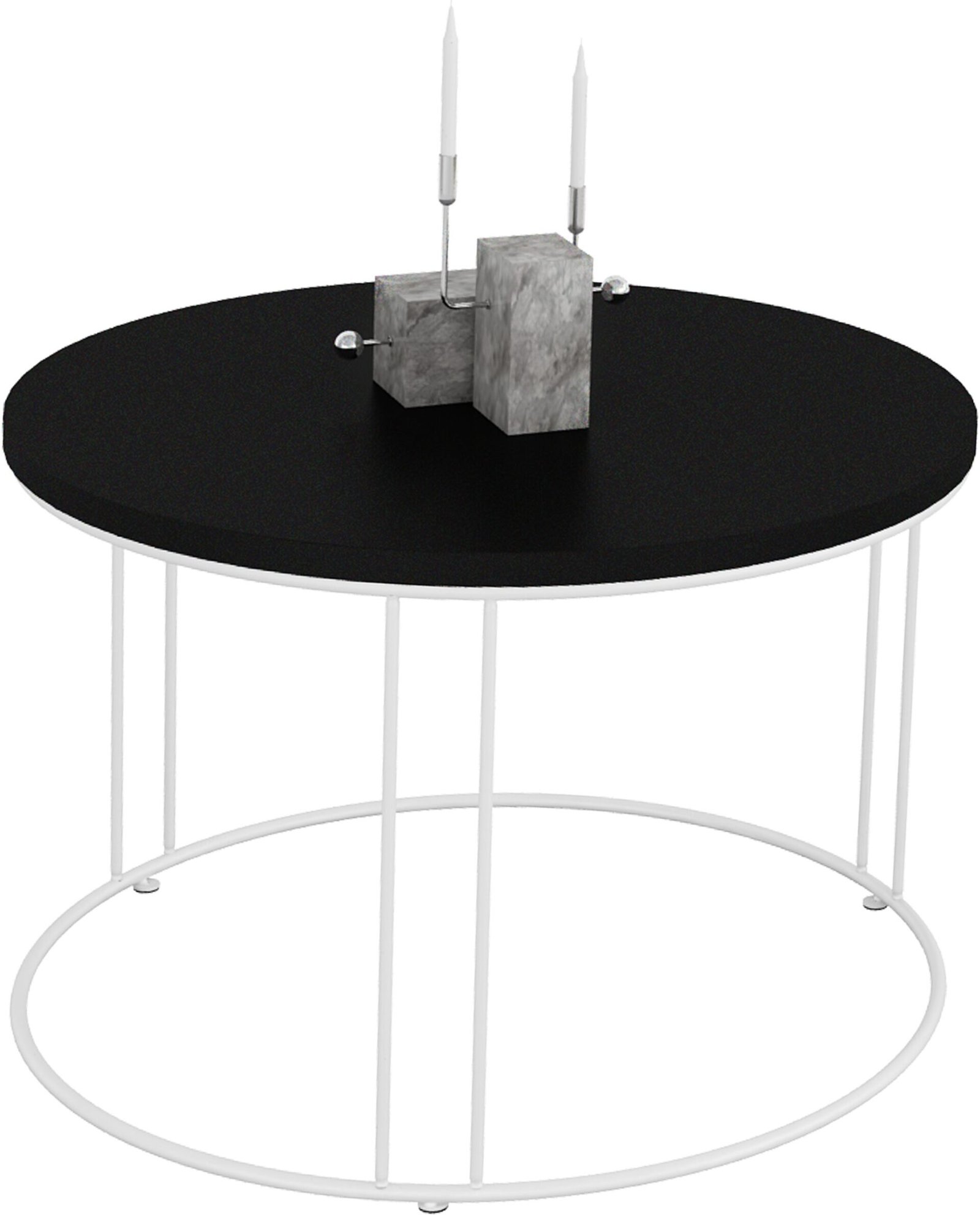 NOEL coffee table, white/black, ADRK
