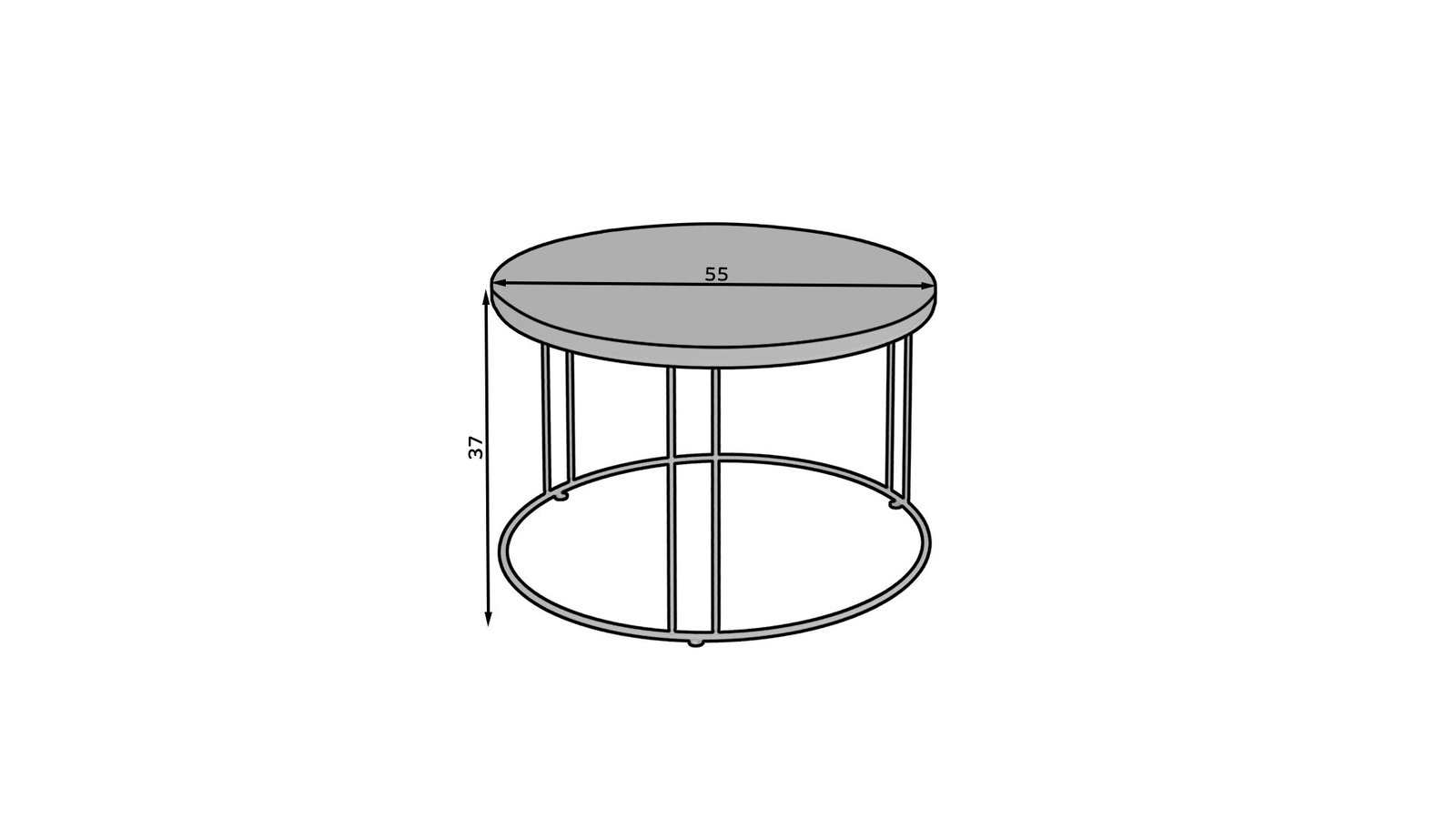 NOEL coffee table, white/Sonoma, ADRK - Image 3